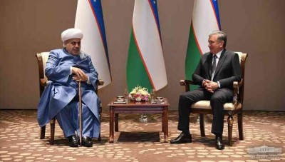 O‘zbekiston Prezidenti Kavkaz musulmonlari idorasi raisi bilan uchrashdi